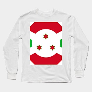 Marching Forward: Burundi's Flag as a Beacon of Progress Long Sleeve T-Shirt